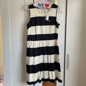 Black and White Striped Limited Dress